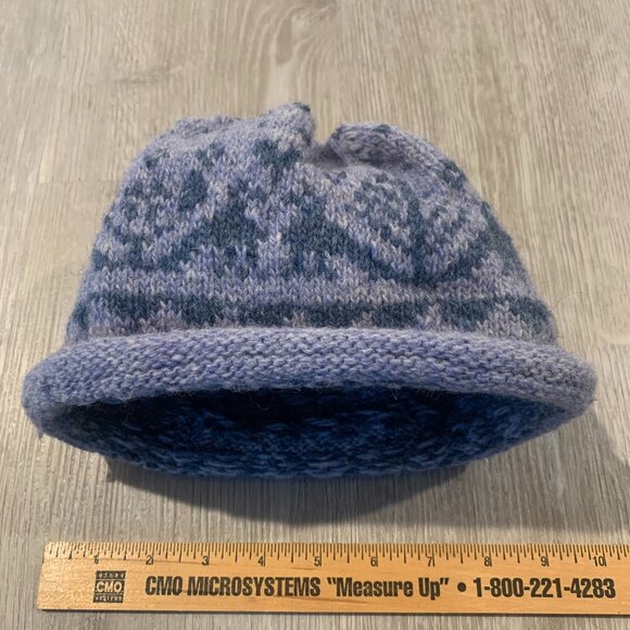 Hand Knit Fair Isle Beanie. NEW - Picture 2 of 4